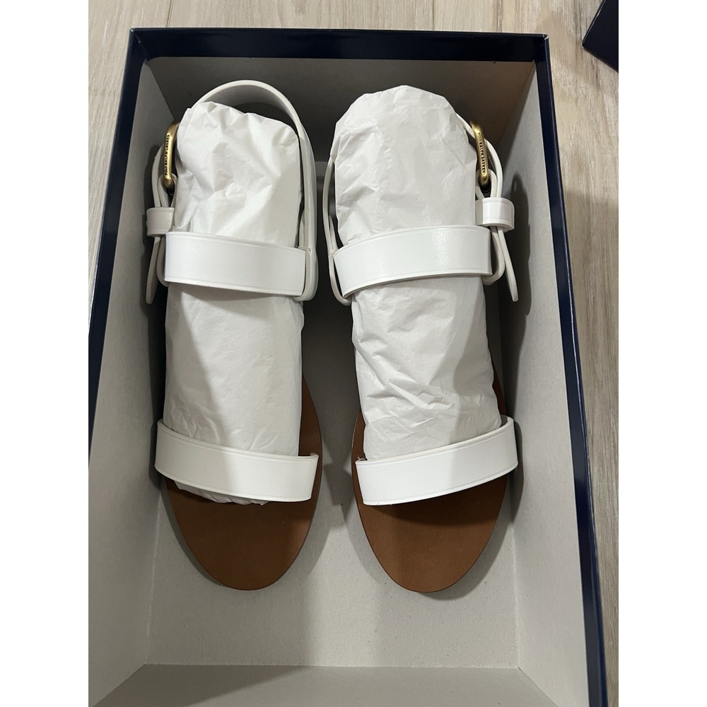 polo ralph lauren women Calfskin Flat Strap Sandles Size 8B